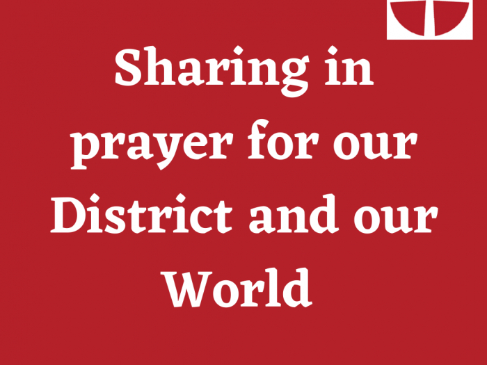 Sharing in prayer for our District and our World